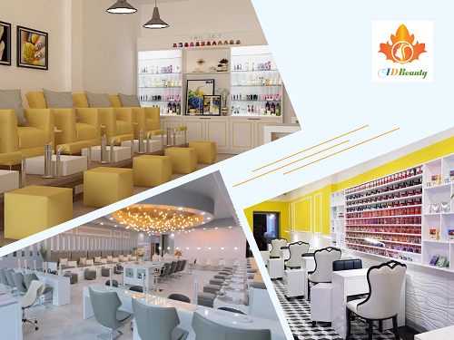 Thiết kế tiệm nail hợp phong thủy cho người mệnh Kim