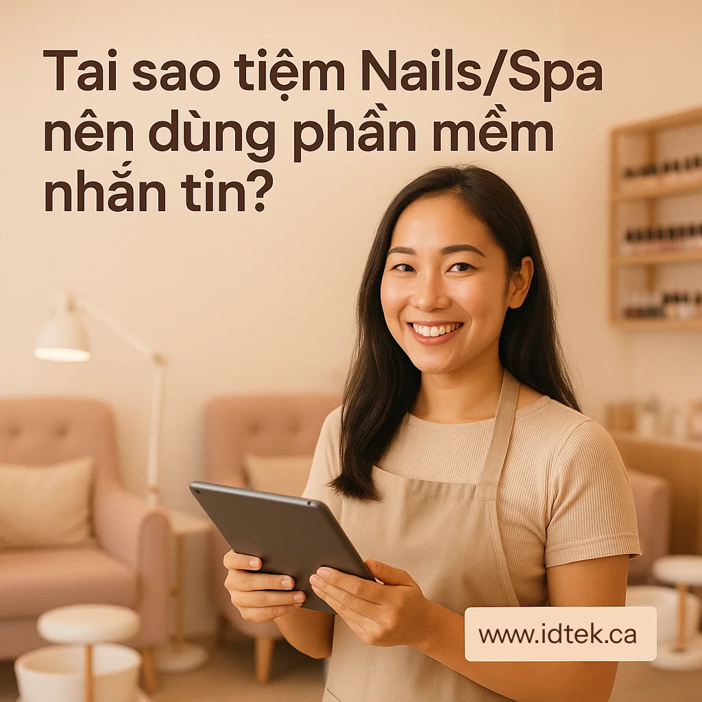 Phần mềm nhắn tin cho Nails và Spa tại Canada – Tăng doanh thu và giữ chân khách hàng