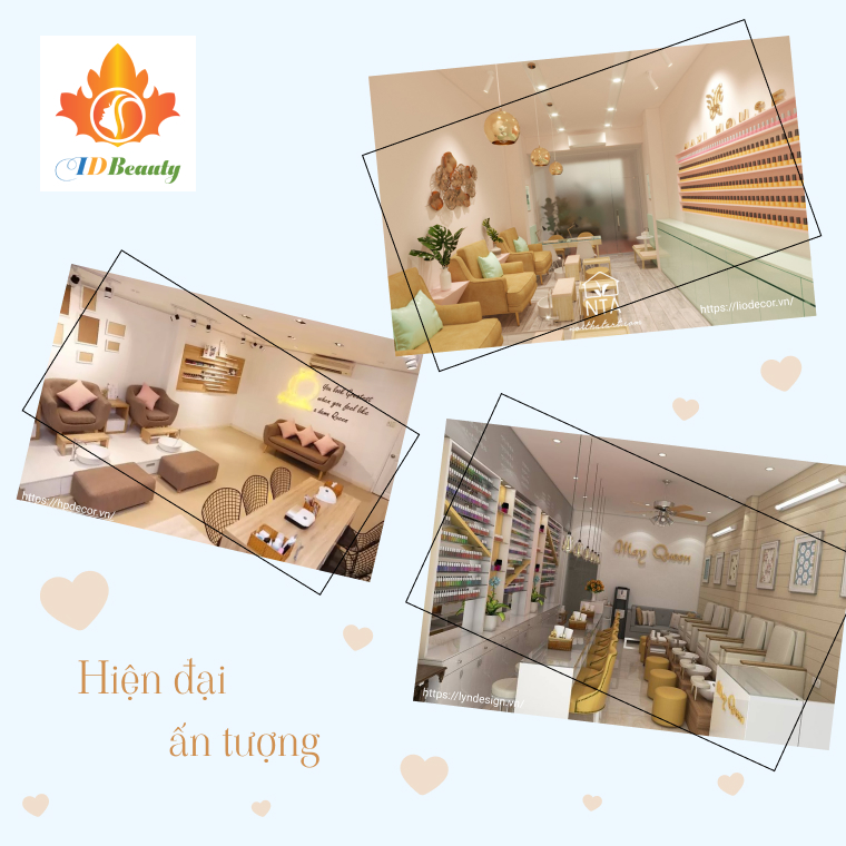 Thiết kế tiệm nail nhỏ đẹp